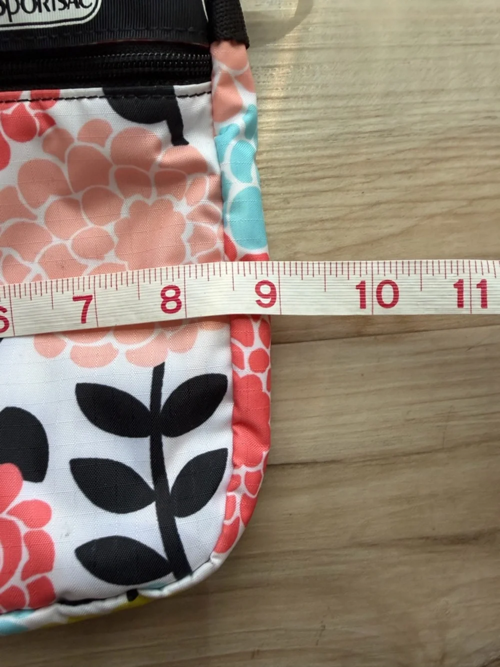 LeSportsac Floral Crossbody in White with Yellow, Pink, Coral & Aqua